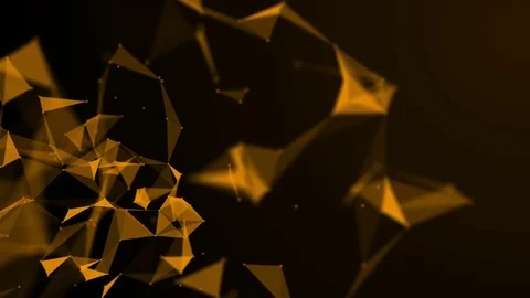 Abstract technological motion background gold Stock Footage 82175674