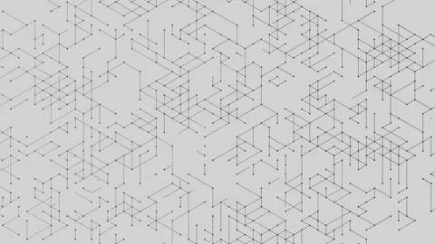 Abstract Technological Network Node Connection Animation Background Stock Footage 336036667