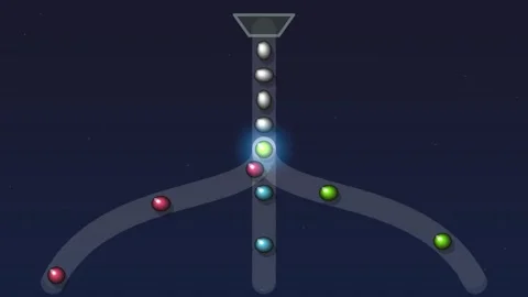 Abstract technological network visualization with glowing digital data path.. Stock Footage 344641955