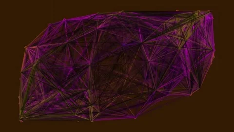 Abstract technological pattern background loop for futuristic digital display Stock Footage 342115073
