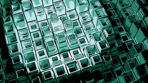 Abstract technological pattern with squared wavy texture. Design. Concept of Stock Footage 240948300