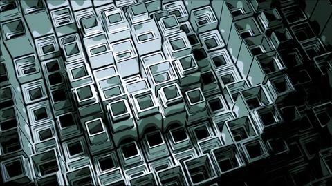 Abstract technological pattern with squared wavy texture. Design. Concept of Stock Illustration