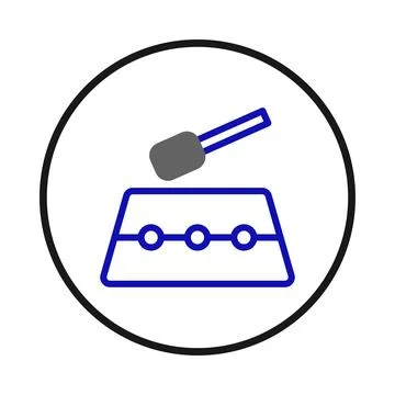Abstract technological system icon design presents a innovative concept wit.. Stock Illustration