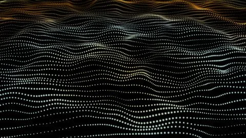 Abstract technological wave background Illustrazione stock