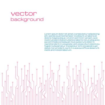 Abstract technological white background with elements of the microchip Stockillustratie