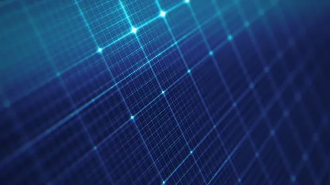 Abstract Technology 3d Grid Background Video stock 286318170