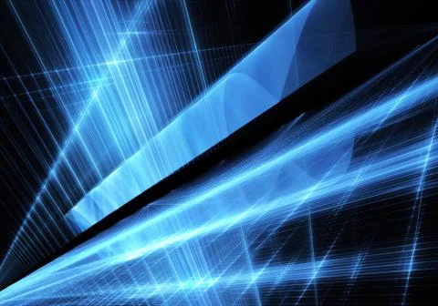 Abstract technology 3D illustration Stock Illustration
