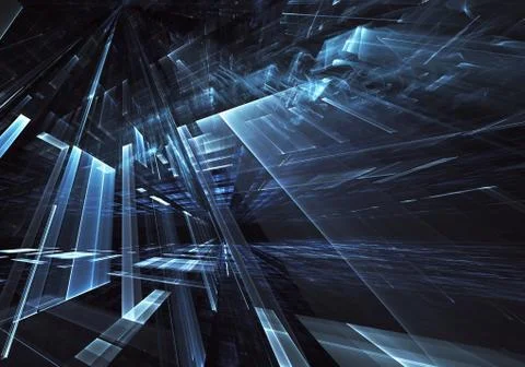 Abstract technology 3D illustration Ilustración de archivo