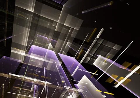 Abstract technology 3D illustration Ilustración de archivo