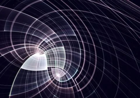 Abstract technology 3D illustration. Pattern, flyer, banner, graphic design Stock Illustration