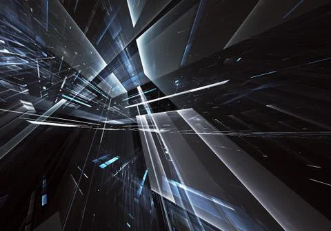 Abstract technology 3D illustration. Pattern, flyer, banner, graphic design Illustrazione stock