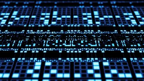 Abstract technology 3d render. High detailed structure showing complexity of  Stockillustratie