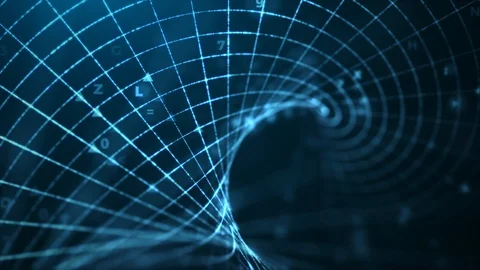 Abstract Technology ABC Blue Background Stock-Footage 111286988