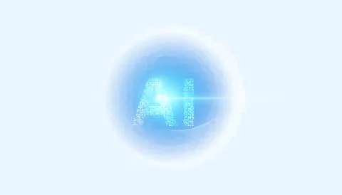 Abstract technology Ai computing concept working data of Artificial intellige 스톡 일러스트