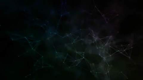 Abstract technology and engineering motion background with plexus elements and Stock Footage 115891428