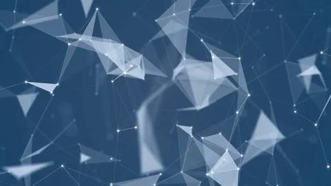 Abstract technology and science motion background. Beautiful plexus with bright Stock Footage 77019950