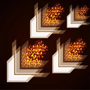 Abstract technology arrows. Digital concept. Vector illustration Illustrazione stock