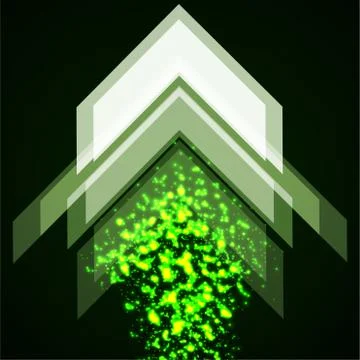 Abstract technology arrows. Digital concept. Vector illustration Illustrazione stock