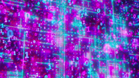 Abstract technology backdrop with binary code Stock Footage 316874931