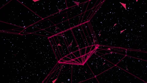 Abstract technology background. 3D grid. Stock Footage 96104684