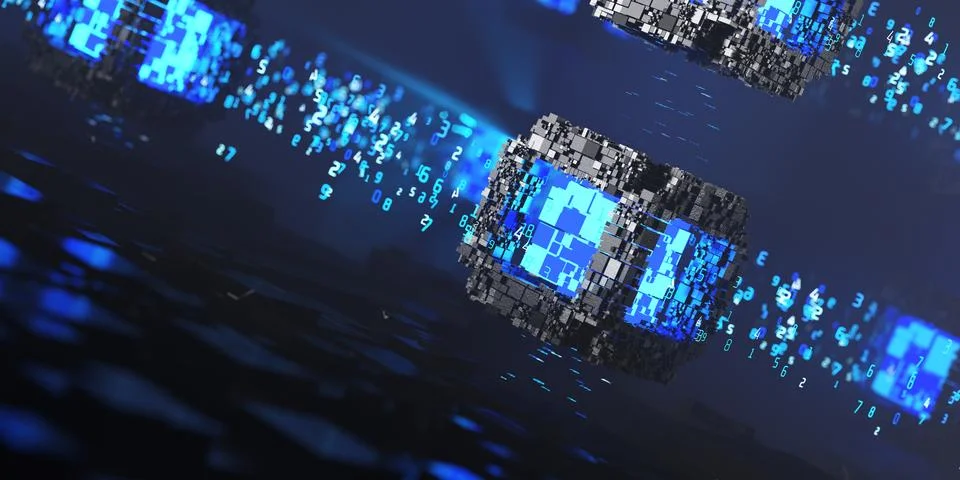 Abstract technology background. Abstract digital background. The concept of.. 库存插图