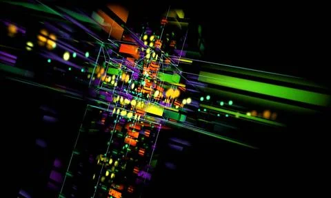 Abstract technology background Abstract technology background,Square shape... Stock Photos