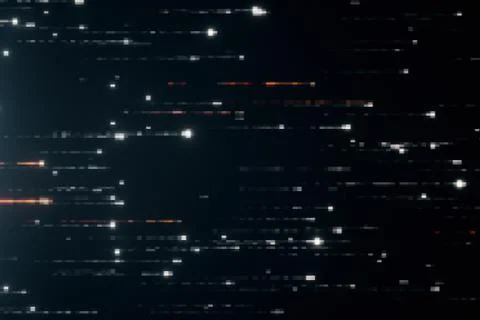 Abstract technology background with animation of fast flying flickering code  스톡 사진