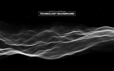 Abstract technology background. Background 3d grid.Cyber technology Ai tech wire イラスト素材