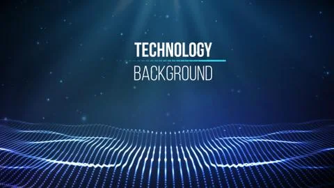 Abstract technology background. Background 3d grid.Cyber technology Ai tech wire イラスト素材