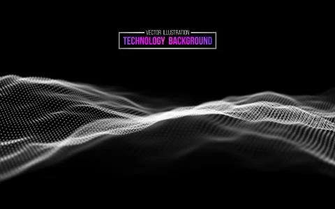 Abstract technology background. Background 3d grid.Cyber technology Ai tech wire イラスト素材