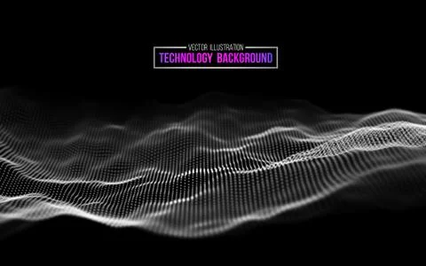 Abstract technology background. Background 3d grid.Cyber technology Ai tech wire イラスト素材
