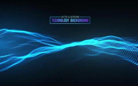 Abstract technology background. Background 3d grid.Cyber technology Ai tech wire イラスト素材