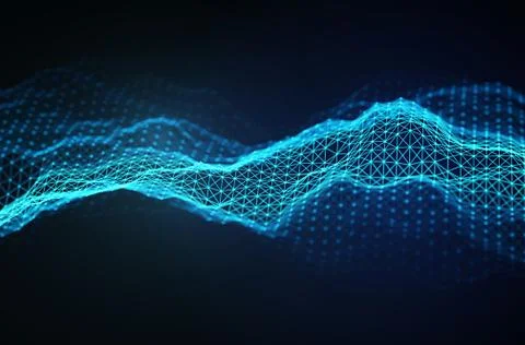 Abstract technology background. Background 3d grid.Cyber technology Ai tech wire イラスト素材