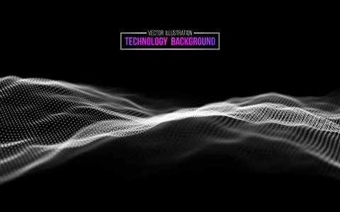 Abstract technology background. Background 3d grid.Cyber technology Ai tech wire イラスト素材