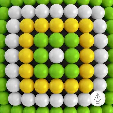 Abstract technology background with balls. Spheric pattern 스톡 일러스트