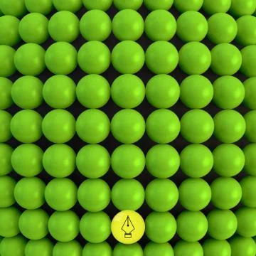 Abstract technology background with balls. Spheric pattern Stock Illustration