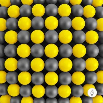 Abstract technology background with balls. Spheric pattern Stock Illustration