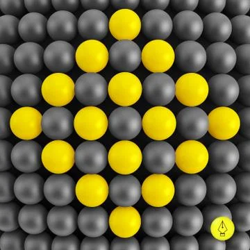 Abstract technology background with balls. Spheric pattern イラスト素材