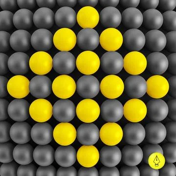 Abstract technology background with balls. Spheric pattern. Abstract techn... Stock Photos
