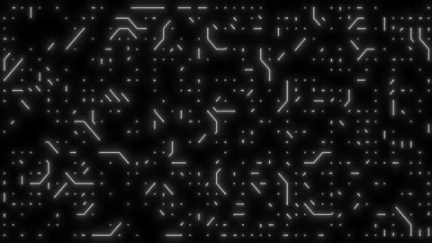 Abstract technology background. Big data with printed circuit board in the Stock Footage 112735422