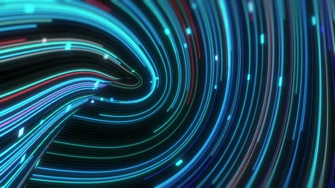Abstract technology background, big data digital  line wave business concept Stock Footage 154320079