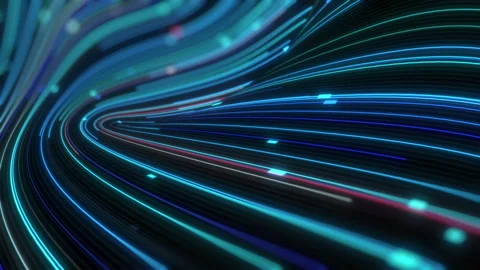 Abstract technology background, big data digital  line wave business concept Stock Footage 154320184