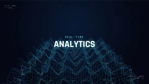 Abstract Technology Background with Big Data Digital Visualization Stock Footage 331593422