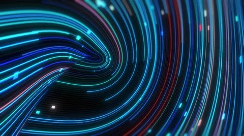 Abstract technology background, big data digital  line wave business concept Stock Illustration