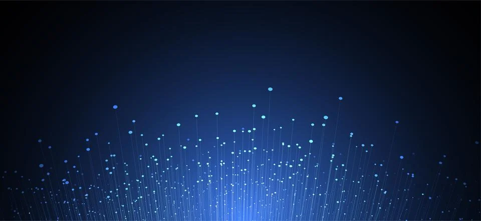 Abstract technology background with Big data. Internet connection Stock Illustration