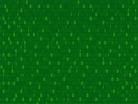 Abstract technology background with binary code, matrix backdrop Stock Illustration