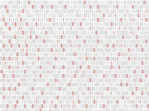 Abstract technology background with binary code, matrix backdrop Stock Illustration