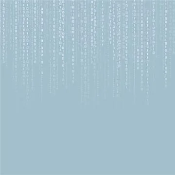 Abstract Technology Background. binary data and streaming binary イラスト素材