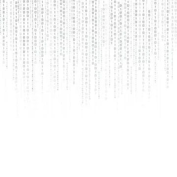 Abstract Technology Background. binary data and streaming binary code Stock Illustration