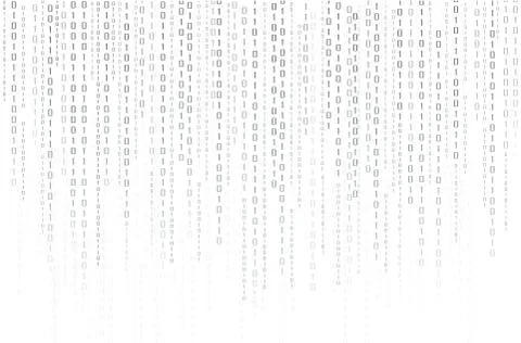 Abstract Technology Background. binary data and streaming binary Stock Illustration